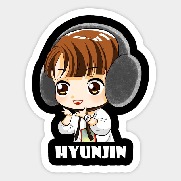 STRAY KIDS HYUNJIN CHIBI Sticker by LySaTee